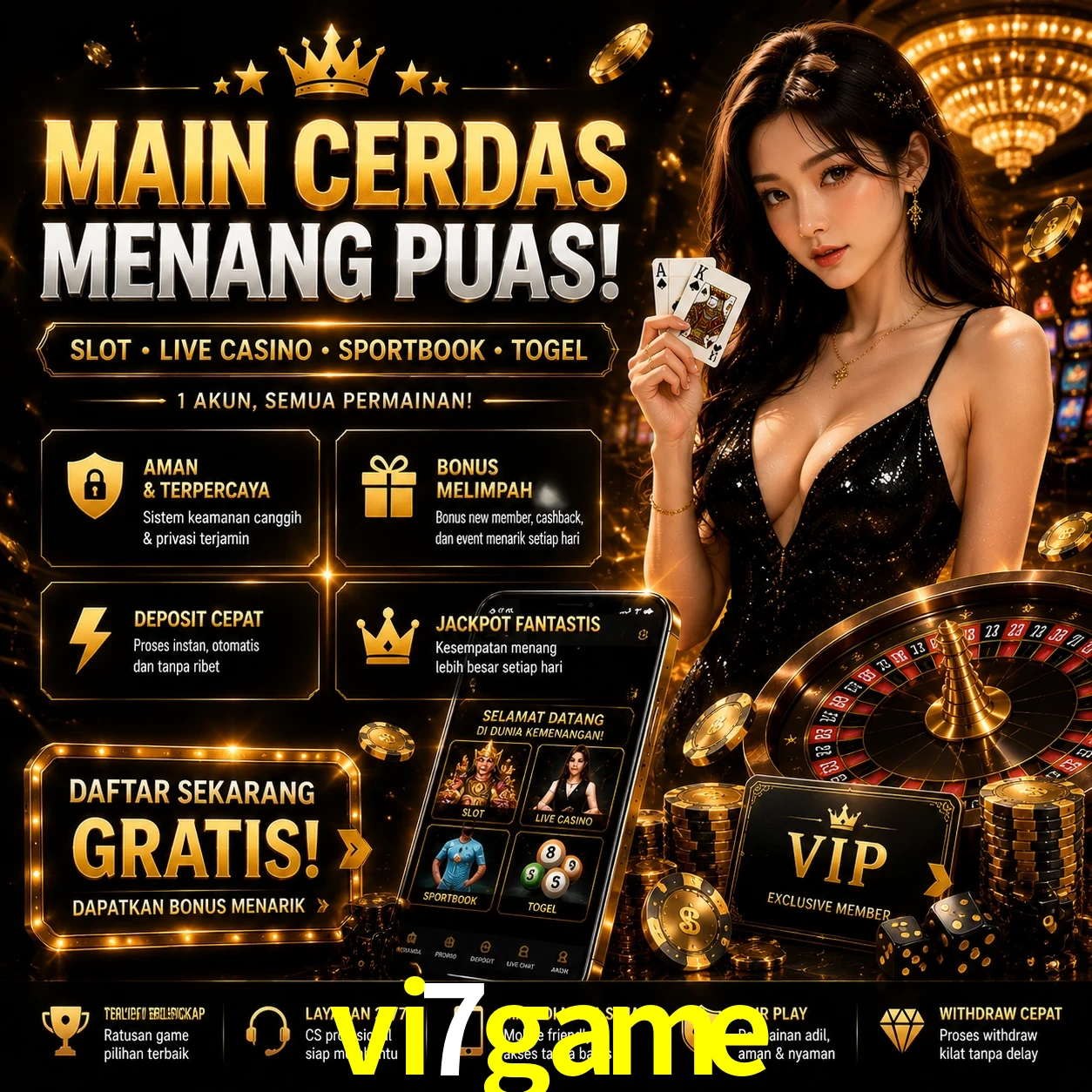 Slots no app vi7game mobile