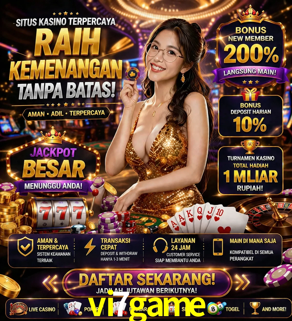 Roleta e blackjack vi7game